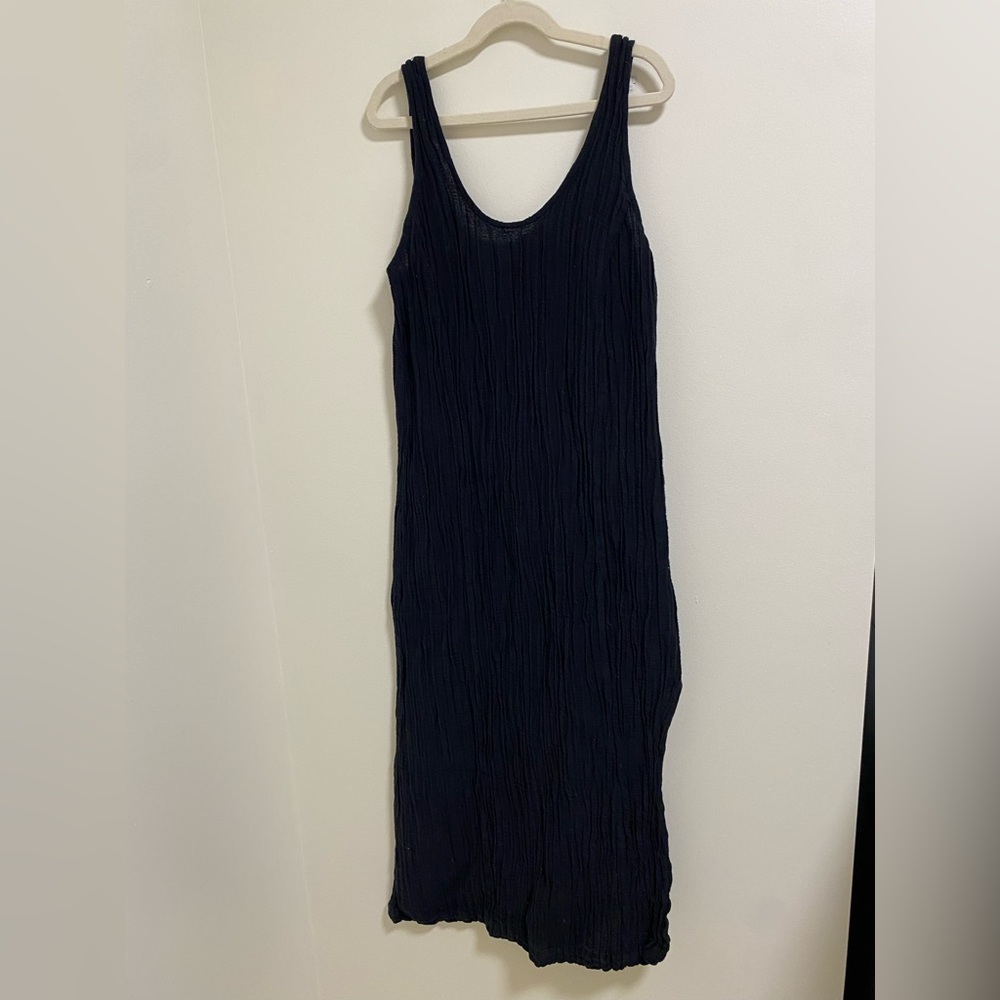Lunya Low Back Linen Silk Midi Dress